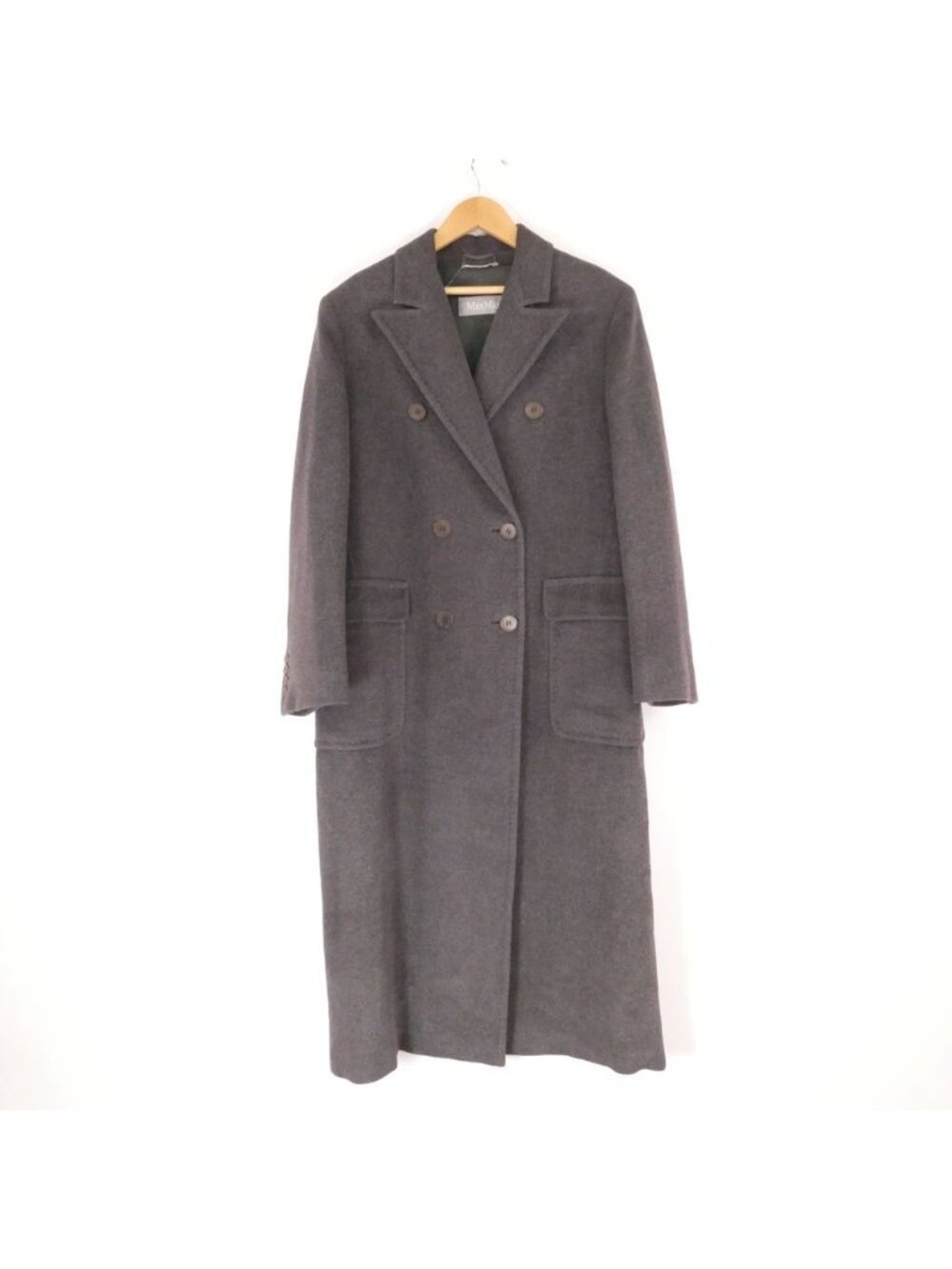 Max Mara Maxmara Coat S Wool Silk Silver Tag 38